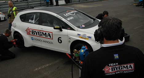 Travlhed hos Team Bygma Jason Watt Racing.